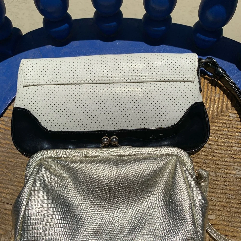 White House Black Market Gold Wristlet